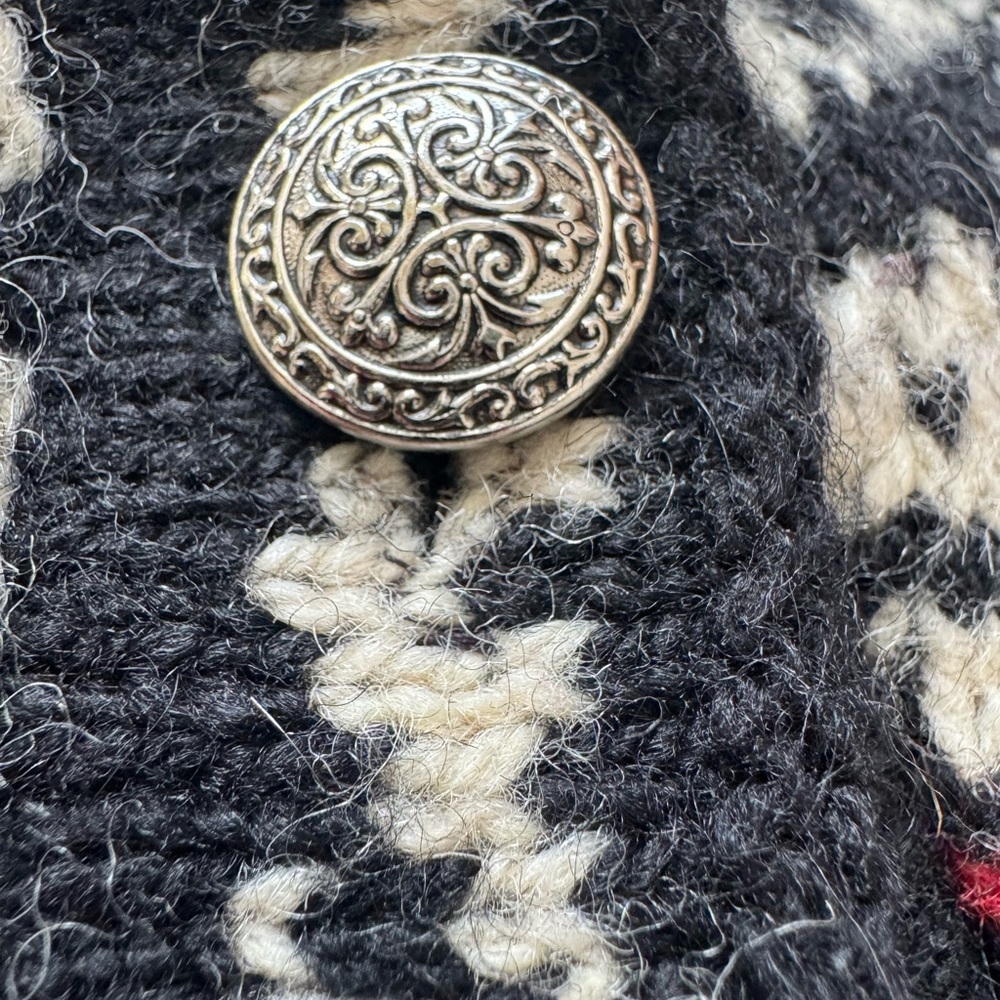 Vintage LL Bean Nordic Fair Isle Wool Cardigan - Picture 4 of 8